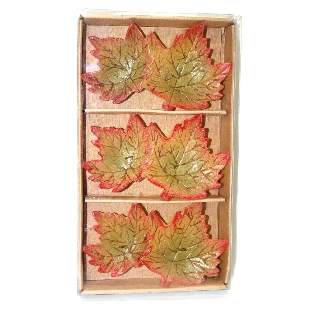 Interior Accents Indian Summer Collection 2 Wick Floating Maple Leaf Candle 3pc